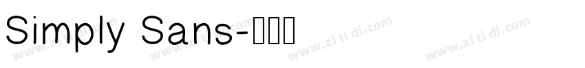 Simply Sans字体转换